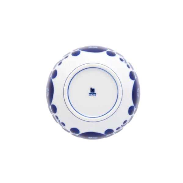 Bloom Japanese Small Serving Bowl – Wreath Design, Hand-Painted Hasami Ware Porcelain, 12.5cm (4.9 in), Made in Japan