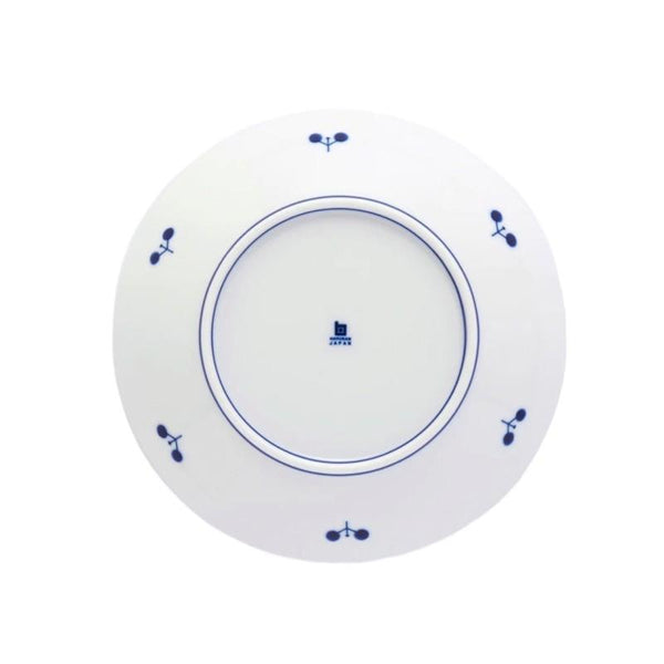 Bloom Japanese Deep Dish – Wreath Design, Hand-Painted Hasami Ware Porcelain, 20 cm (7.9 in), Made in Japan