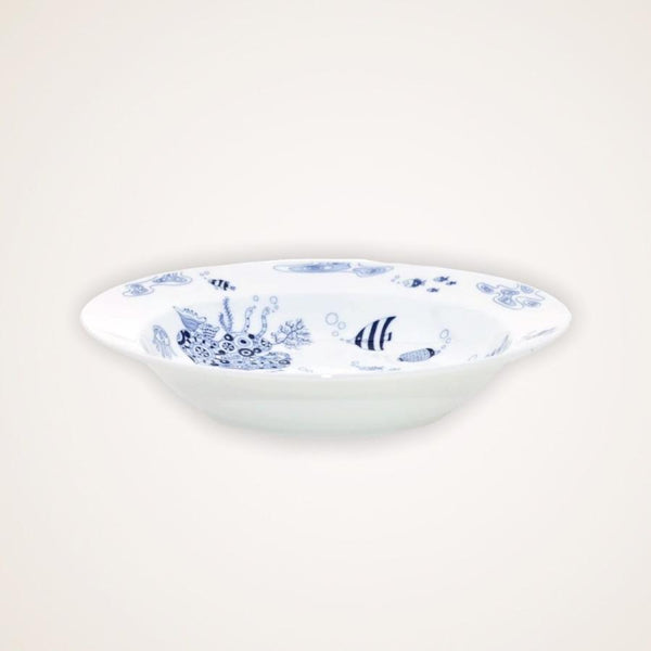 Whale Shark and Marine Life Series Deep Plates (2 Designs), Made in Japan, Hasami Ware