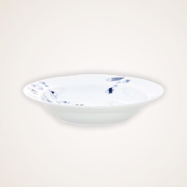 Whale Shark and Marine Life Series Deep Plates (2 Designs), Made in Japan, Hasami Ware