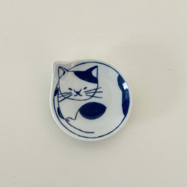 Neco Cat Chopstick Rest Set of 6, Made in Japan, Hasami Ware Porcelain
