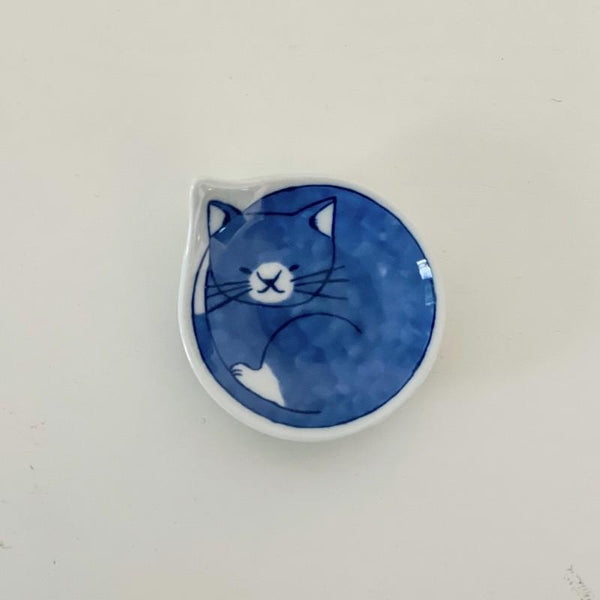 Neco Cat Chopstick Rest Set of 6, Made in Japan, Hasami Ware Porcelain