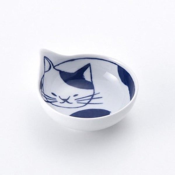 Coneco Small Cat Bowl Set of 4 Bowls 9.8cm, Made in Japan, Hasami Ware Porcelain