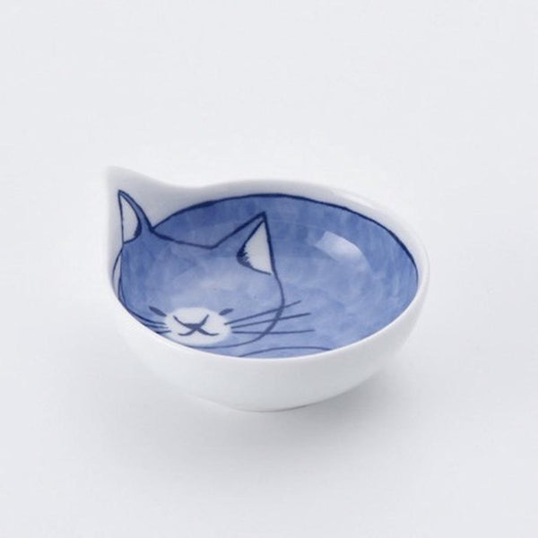 Coneco Small Cat Bowl Set of 4 Bowls 9.8cm, Made in Japan, Hasami Ware Porcelain