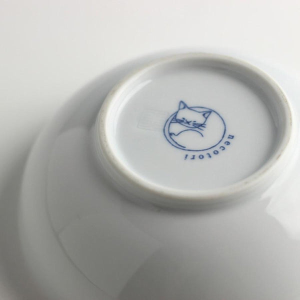 Coneco Small Cat Bowl Set of 4 Bowls 9.8cm, Made in Japan, Hasami Ware Porcelain