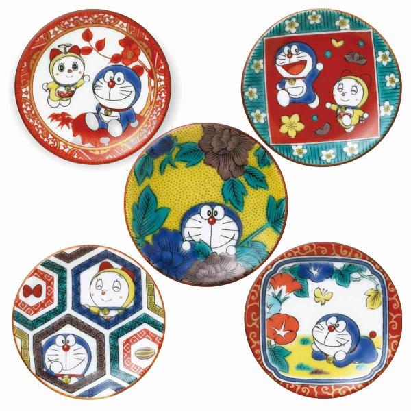 九谷焼 ドラえもん 箸置き 5枚セット 陶器 豆皿 おしゃれ 食器 Doraemon 日本製