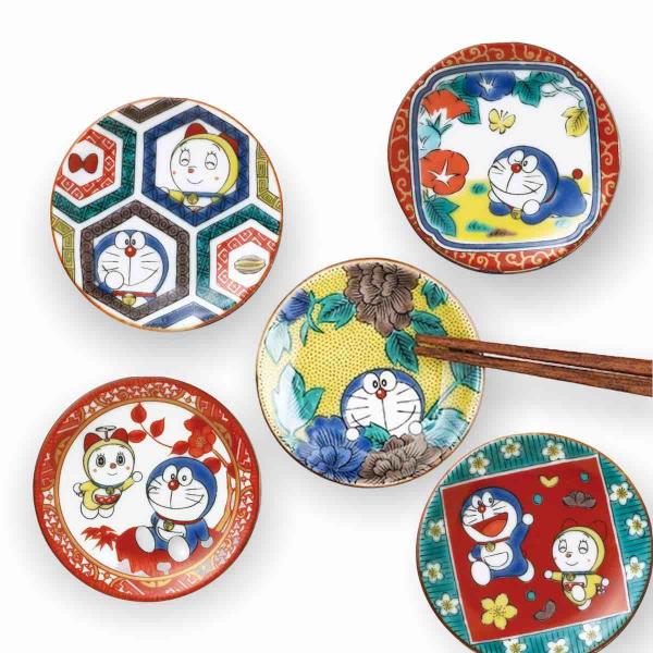 九谷焼 ドラえもん 箸置き 5枚セット 陶器 豆皿 おしゃれ 食器 Doraemon 日本製