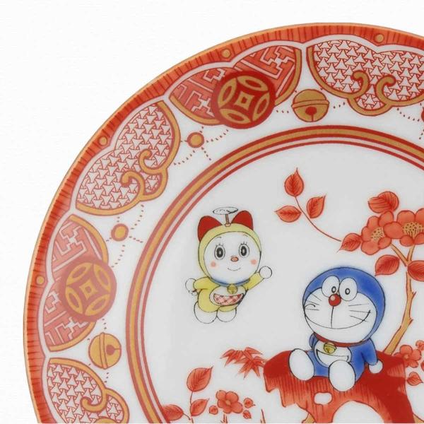 九谷焼 ドラえもん 小皿 12cm おしゃれ 飯田屋風 八郎手 日本製 食器 doraemon
