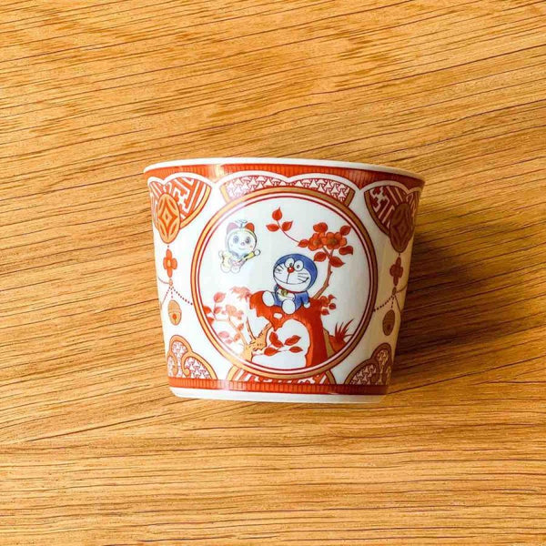 Doraemon Soba Cup Set of 5 Cups Kutani Ware (8.1 x6.5cm)