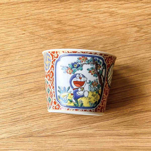 Doraemon Soba Cup Set of 5 Cups Kutani Ware (8.1 x6.5cm)