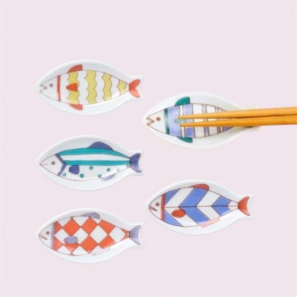 九谷焼 豆皿 魚形皿 ハレクタニ 結婚祝い ギフト 陶器 和食器