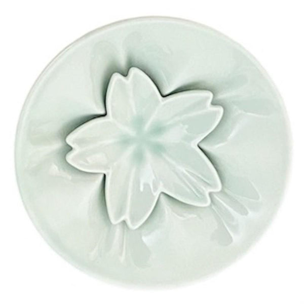 Sakura Sauce Plate & Mini Plate Set – Japanese Kutani Ware Porcelain, Made in Japan (White, Pink, Blue)