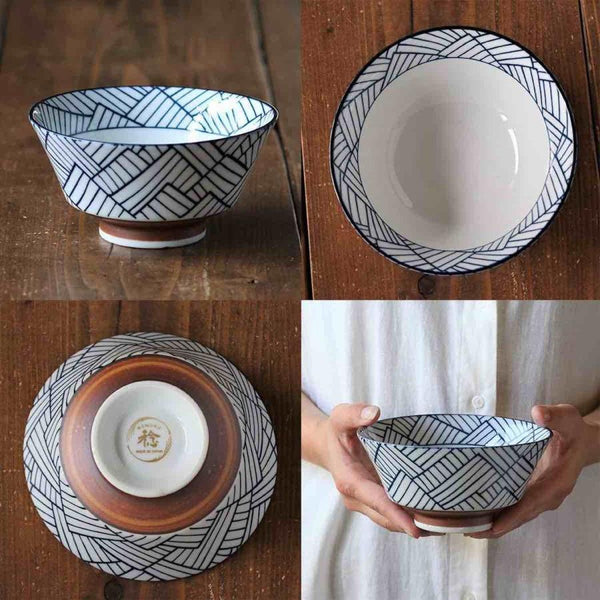 JUJU Japanese Mino Ware Donburi Bowl 5.9" (15 cm) –, Made in Japan Ceramic Serving Bowl