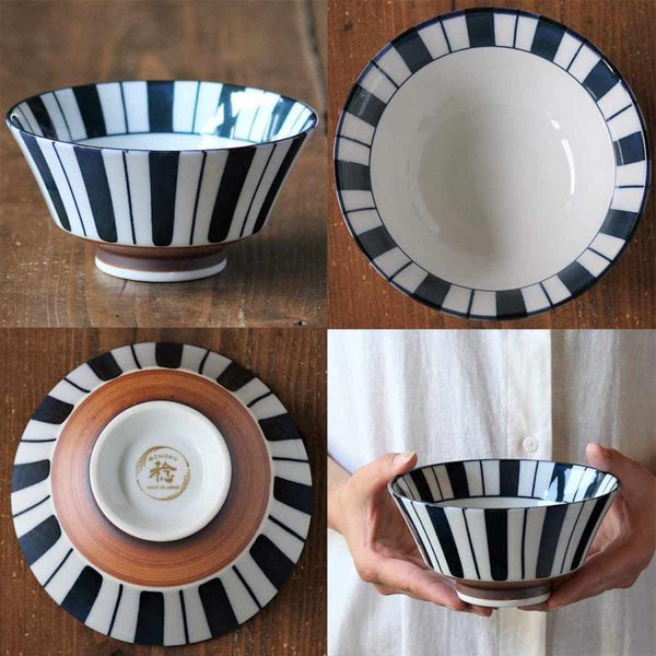 JUJU Japanese Mino Ware Donburi Bowl 5.9" (15 cm) –, Made in Japan Ceramic Serving Bowl