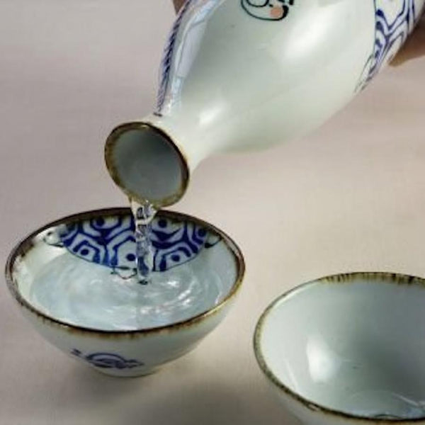 Crane & Turtle Series Hand-Painted Turtle Sake Cup 50ml (1.7 fl oz) – Hasami Ware, Made in Japan Drinkware