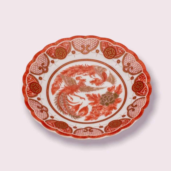Kutani Ware Japanese Porcelain Small Plate Set of 5, 13cm (5.1") – Traditional Designs, Made in Japan