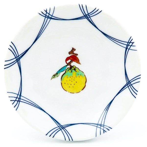 Kutani Ware Fruit Design Small Plate Set, 5-Piece – Made in Japan