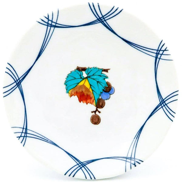 Kutani Ware Fruit Design Small Plate Set, 5-Piece – Made in Japan