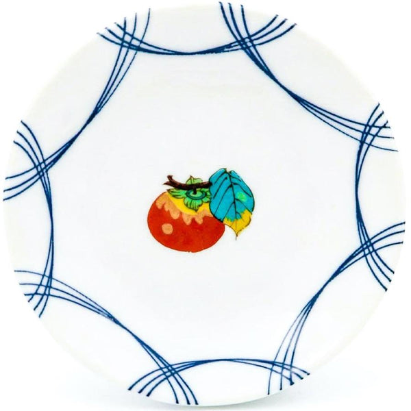 Kutani Ware Fruit Design Small Plate Set, 5-Piece – Made in Japan