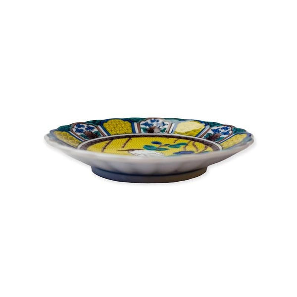 Kutani Ware Japanese Chrysanthemum Mini Plate Set of 5 – Traditional Designs, Made in Japan