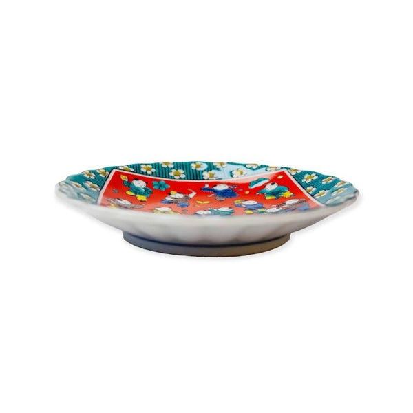 Kutani Ware Japanese Chrysanthemum Mini Plate Set of 5 – Traditional Designs, Made in Japan