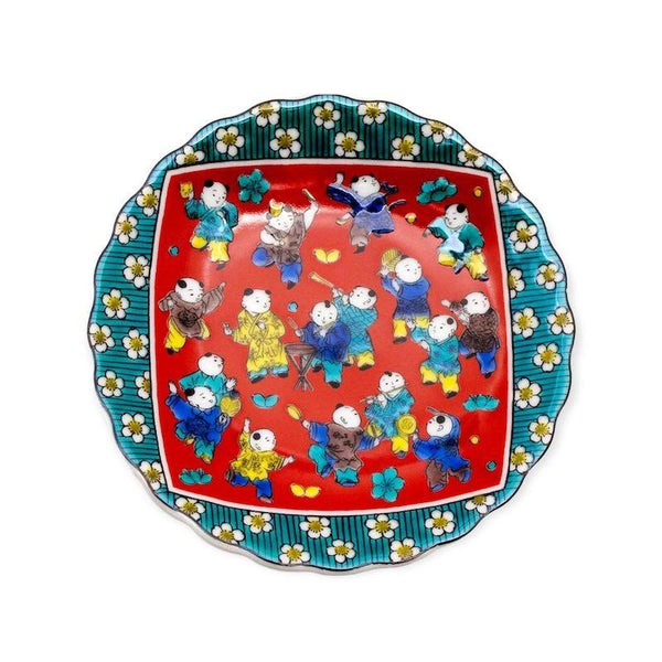 Kutani Ware Japanese Chrysanthemum Mini Plate Set of 5 – Traditional Designs, Made in Japan
