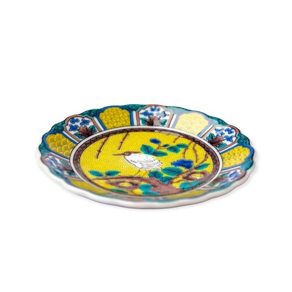 Kutani Ware Japanese Chrysanthemum Mini Plate Set of 5 – Traditional Designs, Made in Japan