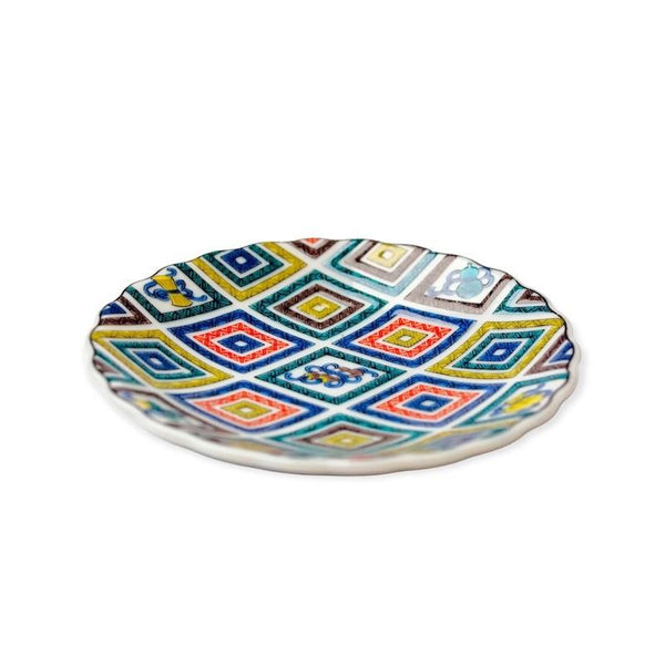 Kutani Ware Japanese Chrysanthemum Mini Plate Set of 5 – Traditional Designs, Made in Japan