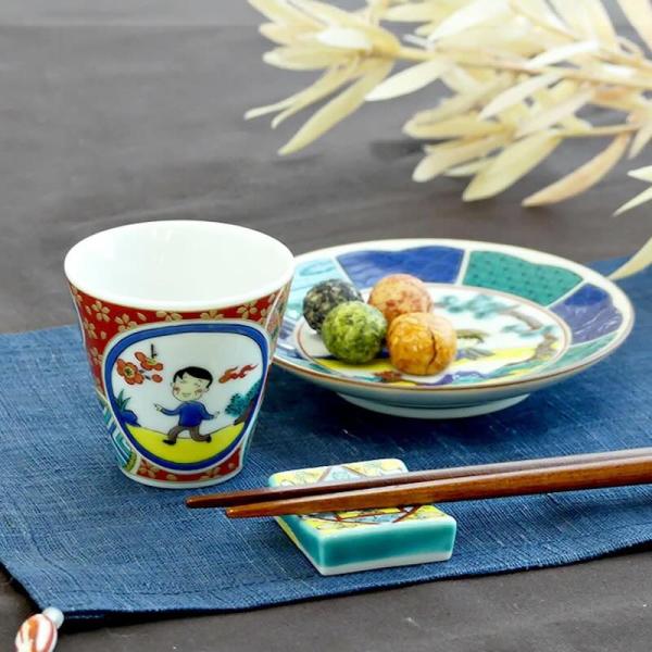 ちびまる子ちゃん 九谷焼 豆皿 小皿 おしゃれ 食器 和食器 日本製 かわいい