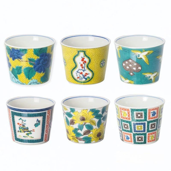 Kutani Ware Soba Choko 200ml (6.8 US fl oz) – Masterpiece Collection, Japanese Porcelain Cup, Made in Japan
