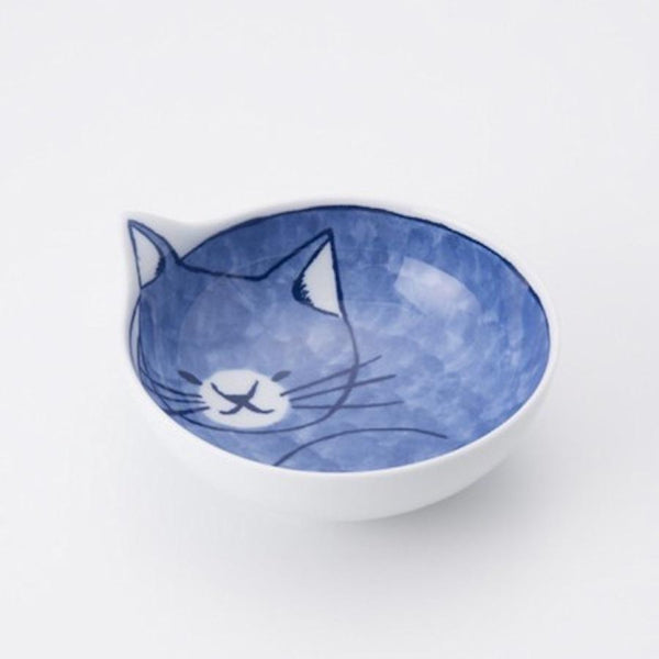 Neco Cat Bowl Set of 4 Bowls 14cm, Made in Japan, Hasami Ware Porcelain