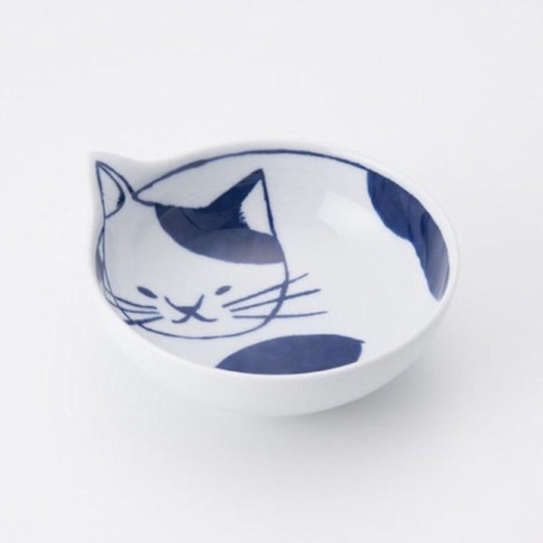 Neco Cat Bowl Set of 4 Bowls 14cm, Made in Japan, Hasami Ware Porcelain