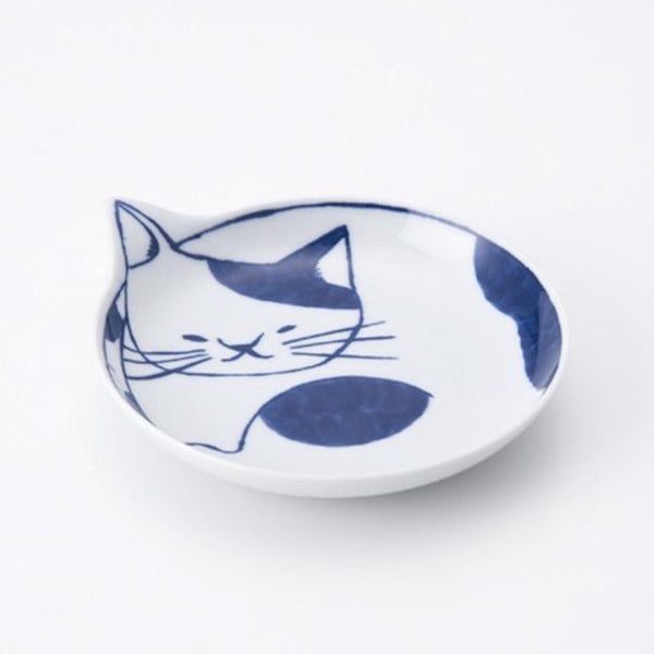 Neco Cat Plate 14cm Choose from 4 Designs, Made in Japan, Hasami Ware Porcelain