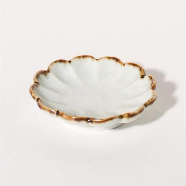 Earth & Ivory Japanese Mini Plates & Bowls – 6 Designs, Mino Ware Porcelain, Made in Japan