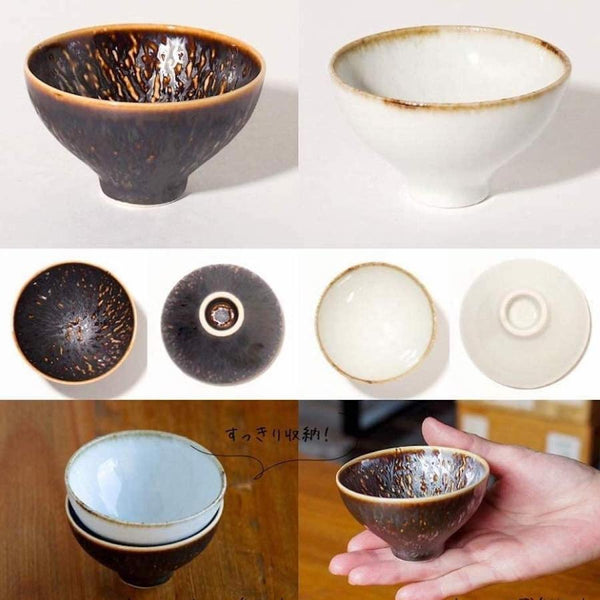 Earth & Ivory Japanese Mini Plates & Bowls – 6 Designs, Mino Ware Porcelain, Made in Japan