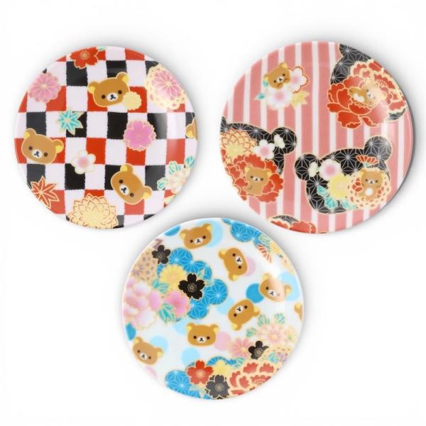九谷焼 小皿 リラックマ Rilakkuma 皿 おしゃれ かわいい 豆皿 選べる3種類 食器 日本製