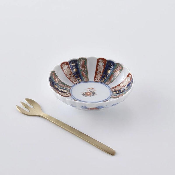 見込菊花紋 楕円 小鉢 ボウル 林九郎窯 和食器 日本製 波佐見焼 古伊万里 (Copy)