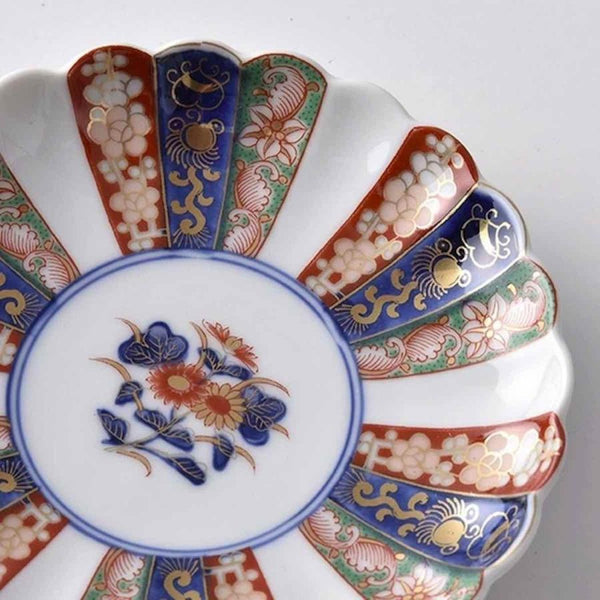 Hasami Ware Chrysanthemum Side Plate 15.8cm (6.2"), Made in Japan