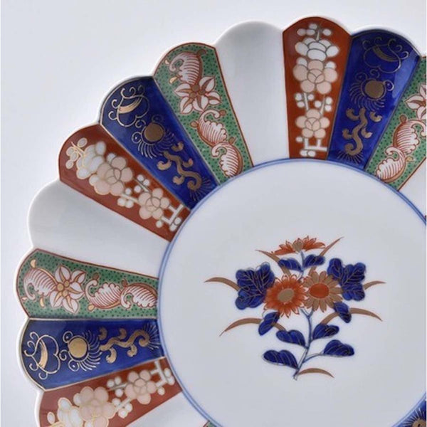 Hasami Ware Chrysanthemum Side Plate 15.8cm (6.2"), Made in Japan
