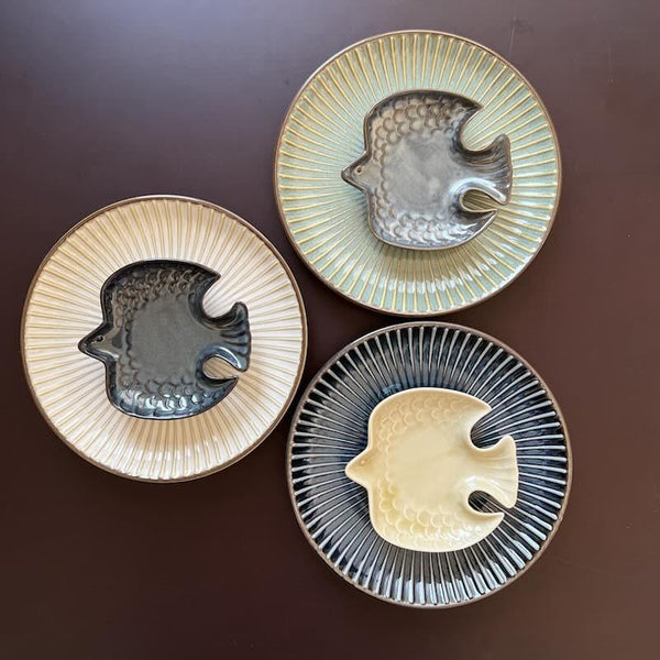SENDAN Plate 16cm (6.3 in) - Made in Japan, Mino Ware