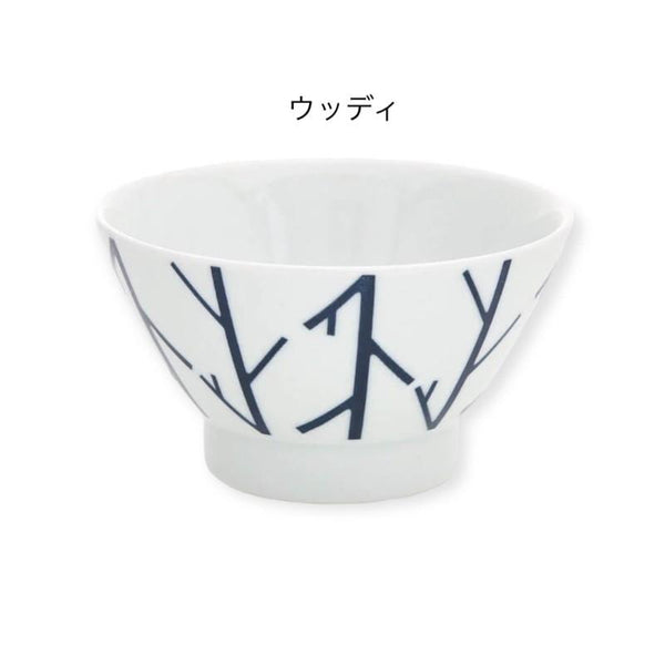 Swatch Rice Bowl in 7 Designs, Made in Japan, Hasami Ware Porcelain