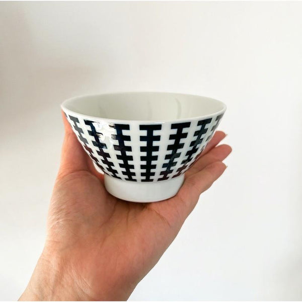 Swatch Rice Bowl in 7 Designs, Made in Japan, Hasami Ware Porcelain