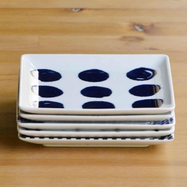 Swatch Square Plate in 7 Designs - Made in Japan, Hasami Ware