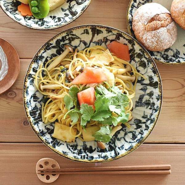美濃焼 皿 お皿 大皿 おしゃれ タコ唐草模 カレー皿 日本製 和風