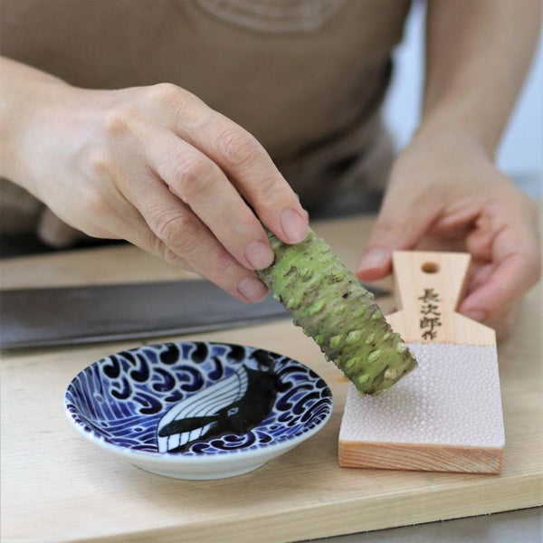 Japanese Ceramic Sauce Plate Whale Design - Made in Japan, Mino Ware