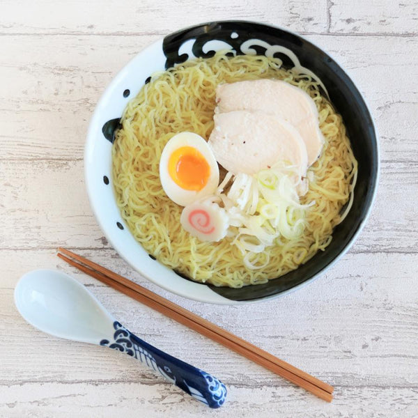 Mino Pottery Whale Ramen Noodle Bowl 40.58 fl oz (1,200 ml)