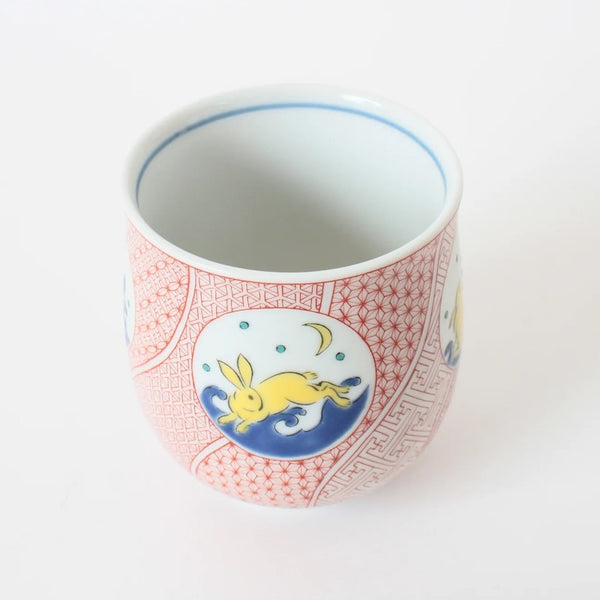 Kutani Ware Japanese Rabbit Tea Cup 240ml (8.1 US fl oz) – Porcelain Teacup, Made in Japan