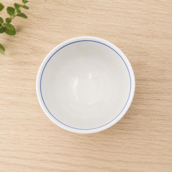 Kutani Ware Yamagara Japanese Rice Bowl – Varied Tit Bird Design, Porcelain Tableware, Made in Japan