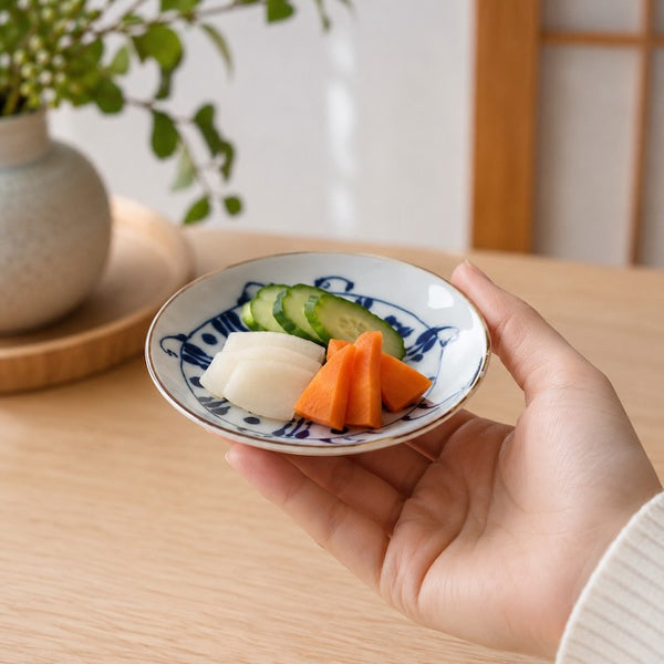 Crane & Turtle Series Hand-Painted Turtle Small Plate – Hasami Ware, Made in Japan
