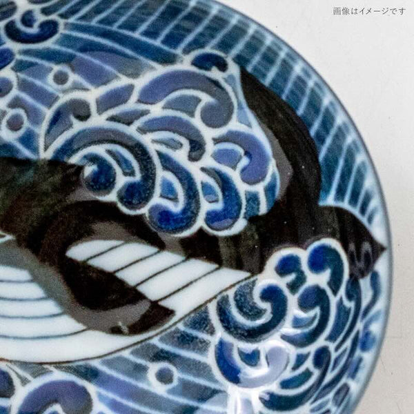 Mini Bowl 9.5cm Whale Design - Made in Japan, Mino Ware